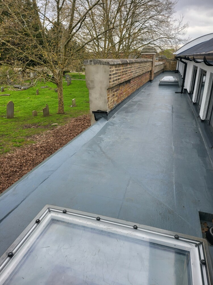 Roof replacement to the art deco Parkhall Business Centre