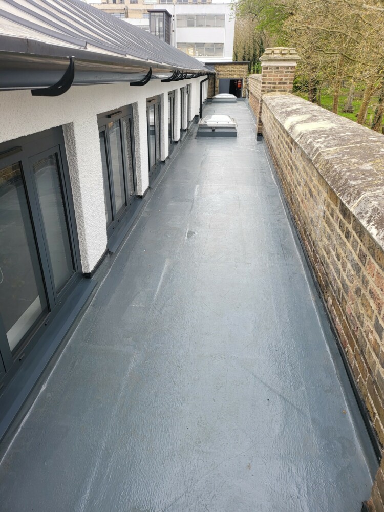 Roof replacement to the art deco Parkhall Business Centre