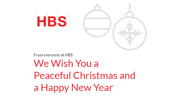 Season’s Greetings from Everyone at HBS