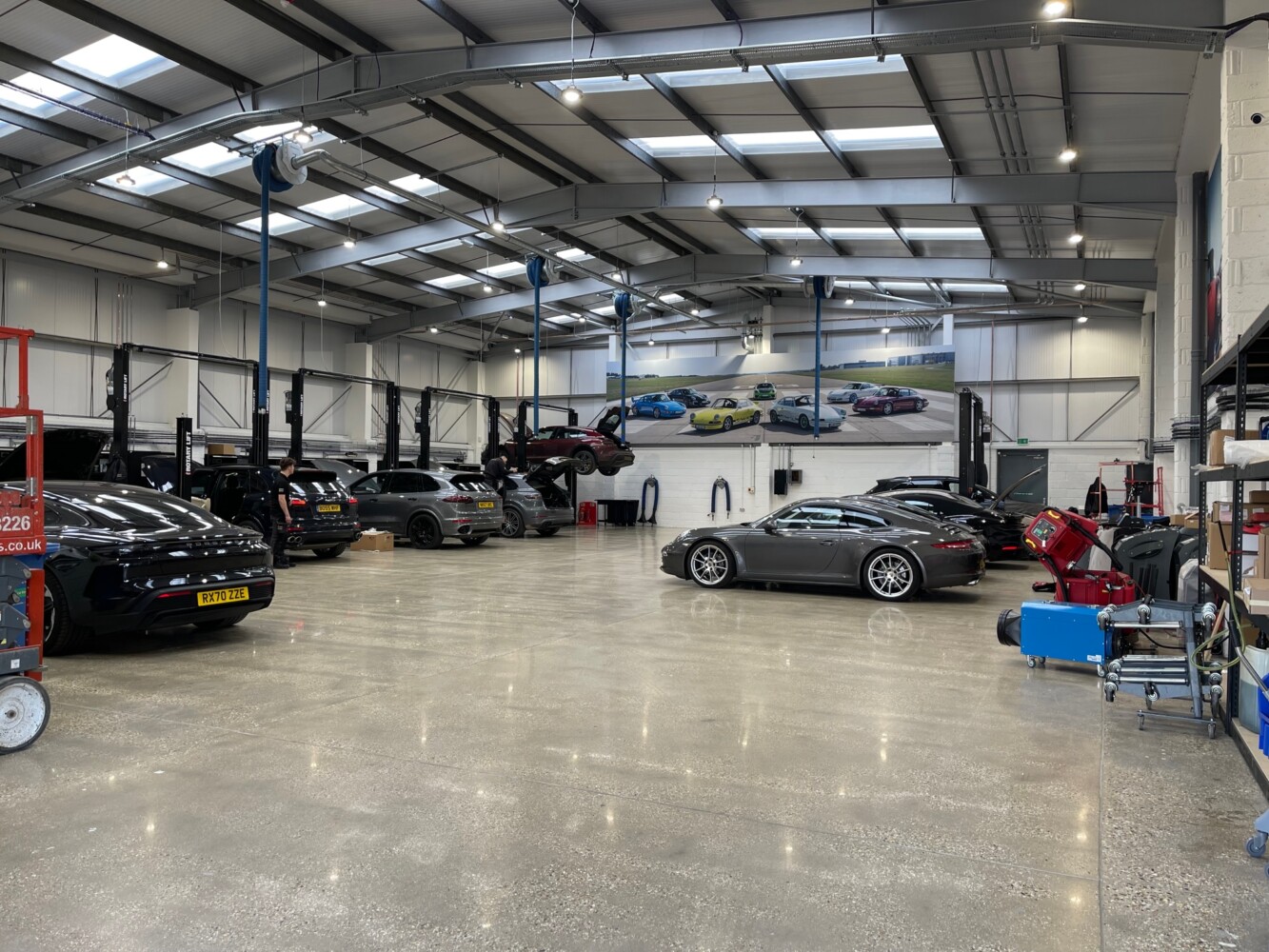 Flooring Refurbishment for Porsche at Cathedral Hill Industrial Estate