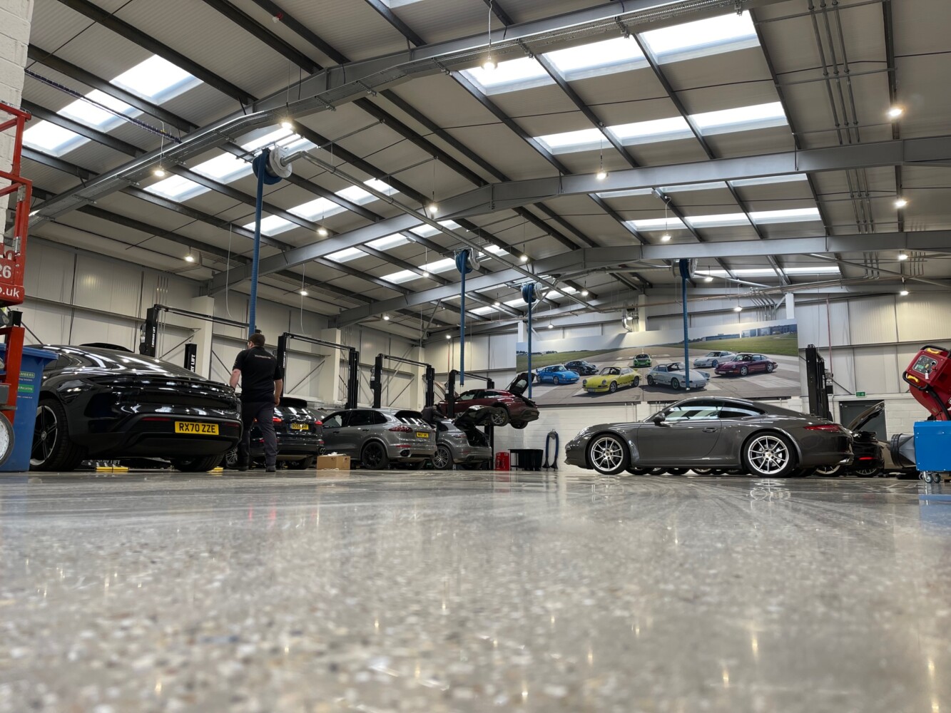 Flooring Refurbishment for Porsche at Cathedral Hill Industrial Estate