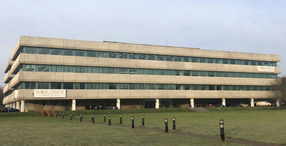External refurbishment at Worldwide House in Peterborough
